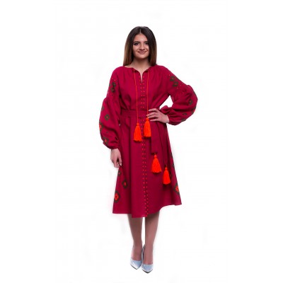 Embroidered Dress "Bohemian Passion"